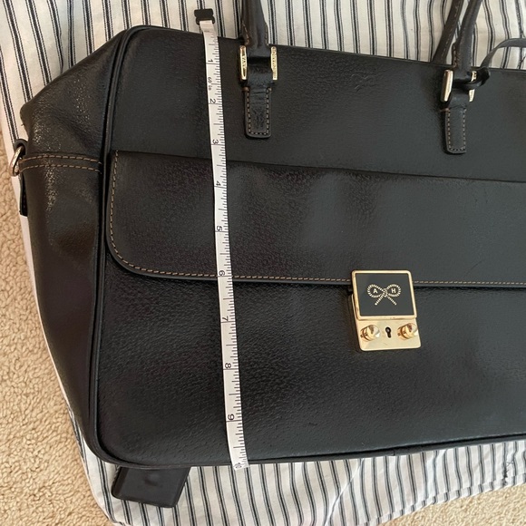 Anya Hindmarch black leather satchel Excellent shape - Picture 9 of 16